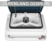 Dakraam - Ventilator - Voor Camper en RV - Afzuigventilator voor Dakventilatie - Wit