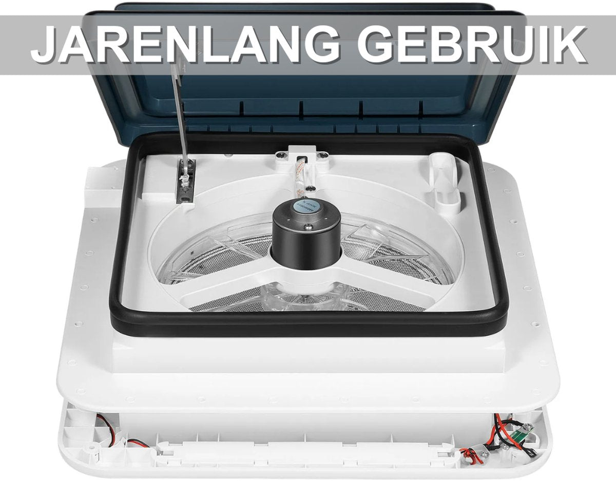 Dakraam - Ventilator - Voor Camper en RV - Afzuigventilator voor Dakventilatie - Wit
