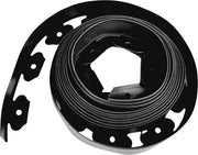 Borderrand - 20m - Gazonrand Kunststof - Flexibele perkafzetting - Tuinrand - 5cm hoog - Zwart