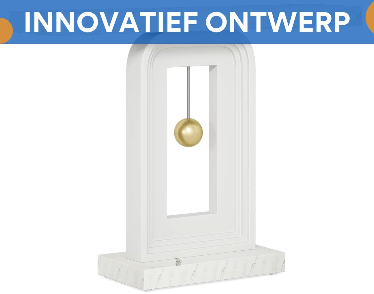 Moderne Wandtafel Marlero- 30 × 100 × 82 cm - Haltafel - Marmerlook - Consoletafel - Voor Gang en Woonkamer