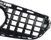 Grille - Voor Mercedes E-Klasse W212 E300/E350/E400 2014-2016 - Auto accessoires - GT grille - Kapgrille - Gloss Zwart