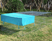 Dierenren - Zilver - XL Kippenren - Puppyren - 216x116x65cm - Konijnenren