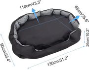 Hondenbed Mumba Tavien - Hondenbank - Hondensofa op poten - Hondenzetel - Hondenmand - Comfort en zacht - Afneembaar kussen - 130cm