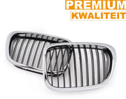 Voorgrille Nitron - Voorbumper grill - Voor BMW E39 M5 Serie 525i/528i/530i/540i (1997-2003) - Chroom & Zwart - Auto accessoires