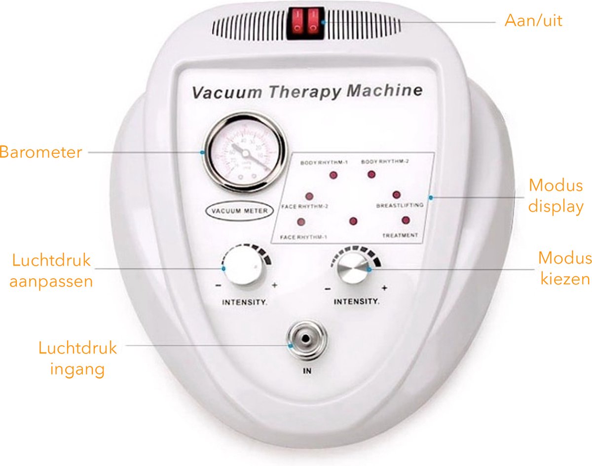 Happyment® Vacuum machine - Cupping set - Cellulite cups massage - Hijama - Afslanken - Borstvergroting - Vacuümmachine - Black friday