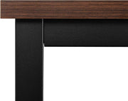 Bartafel - Donkerbruin - Hout en metaal - Vierkant - 60x60x100cm