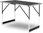 Aluminium Staal Opvouwbare Campingtafel - Voor Buiten - Dinertafel voor Tuin, Balkon, Picknick, BBQ en Familiefeest