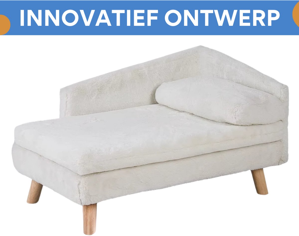 Luxe Kattenmand Cevila - Op poten - Kattenbed - Hondenmand - Hondenbank - Hondensofa - Hondenzetel - 70cm