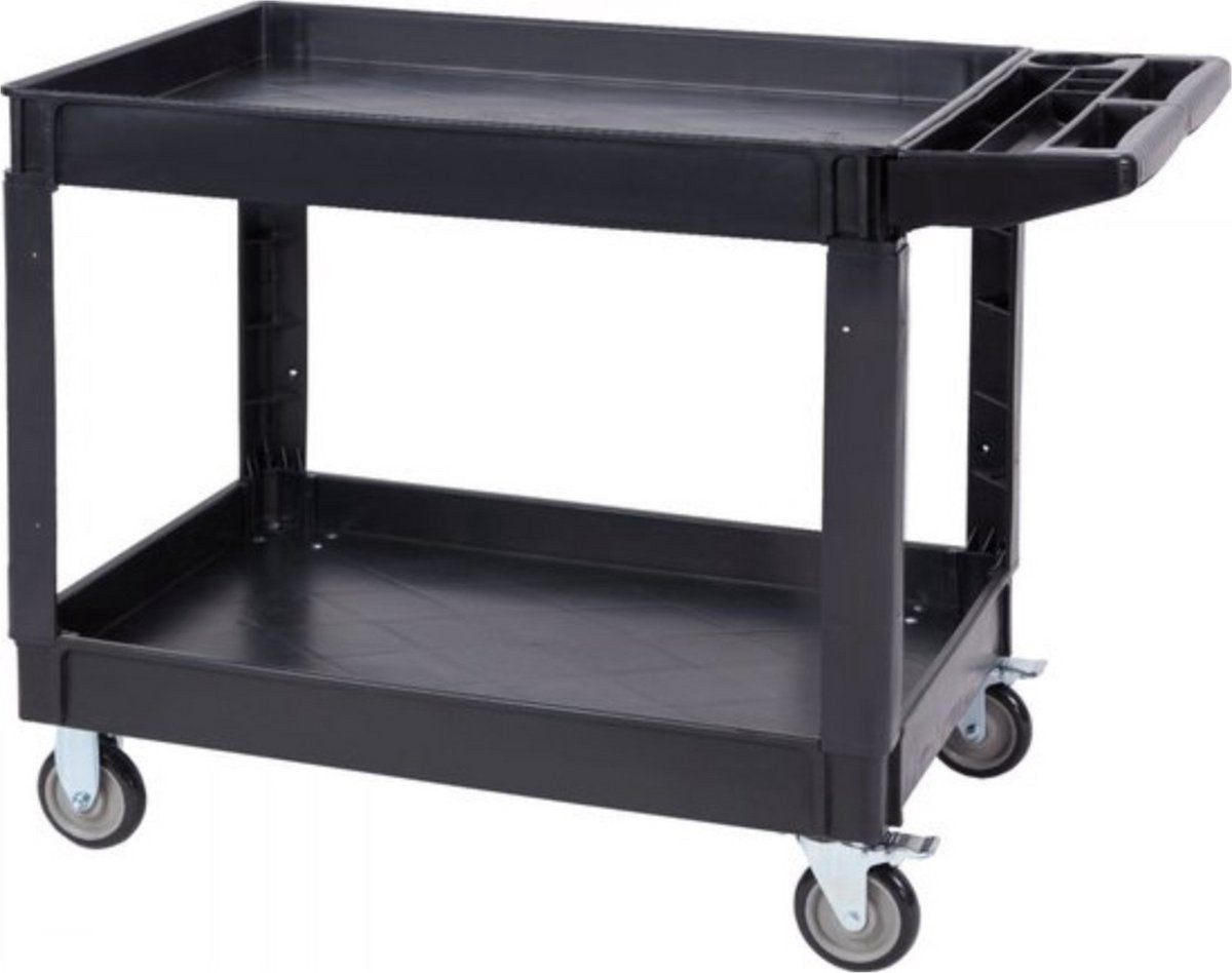 Serveerwagen - Op wieltjes - 2 lagen - 250KG draagvermogen - Servicewagen
