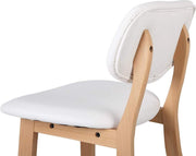Barkruk - Set van 2 - Met rugleuning - Hout - Zithoogte 65cm