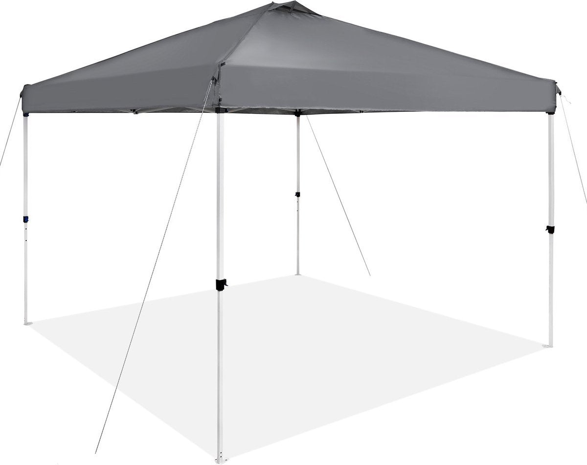 Pop-up partytent - Paviljoen - 3x3 m - Grijs - Uv-bescherming