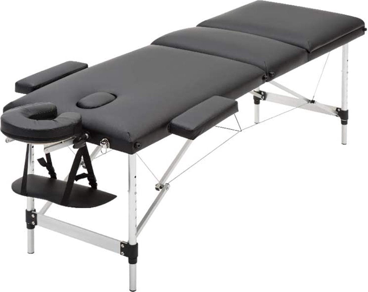 Massagetafel - Aluminium - Verstelbaar & Inklapbaar - Behandeltafel - Luxe