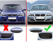 Voorbumper - Voor BMW E46 325CI/330CI Coupe 1999-2002 - Auto accessoires - Niergrille - Front grille - Mat Zwart