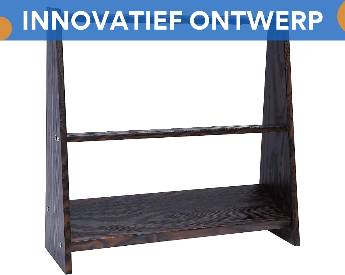 Biljartkeu rek - 10 gaten - Biljart accessoires - Houder voor op de vloer