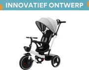 Baby driewieler Fioren 6-in-1 - Voor kinderen - Duwfiets met duwstang - Babyfiets - Loopfiets - Peuterfiets - Grijs