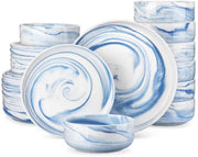 Monarchial Bordenset – 8 persoons – 24 delig – Blauw Keramisch – Serviesset – Breakfast Plates