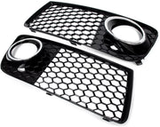 Voorbumper Mistlicht Grille Covers - Voor Audi TT MK2 8J (2010-2014) - Honingraat Mesh