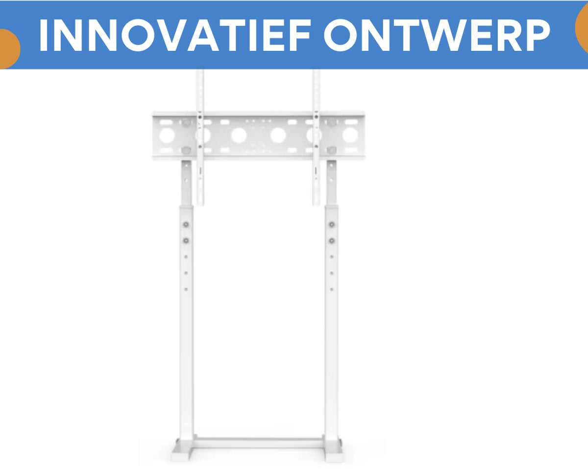 TV vloerstandaard - Voor 32"-65" inch - Standaard universeel - In hoogte Verstelbaar - Wit
