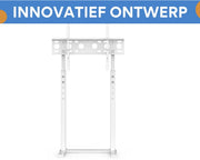 TV vloerstandaard Vaylen - Voor 32"-65" inch - Standaard universeel - In hoogte Verstelbaar - Wit