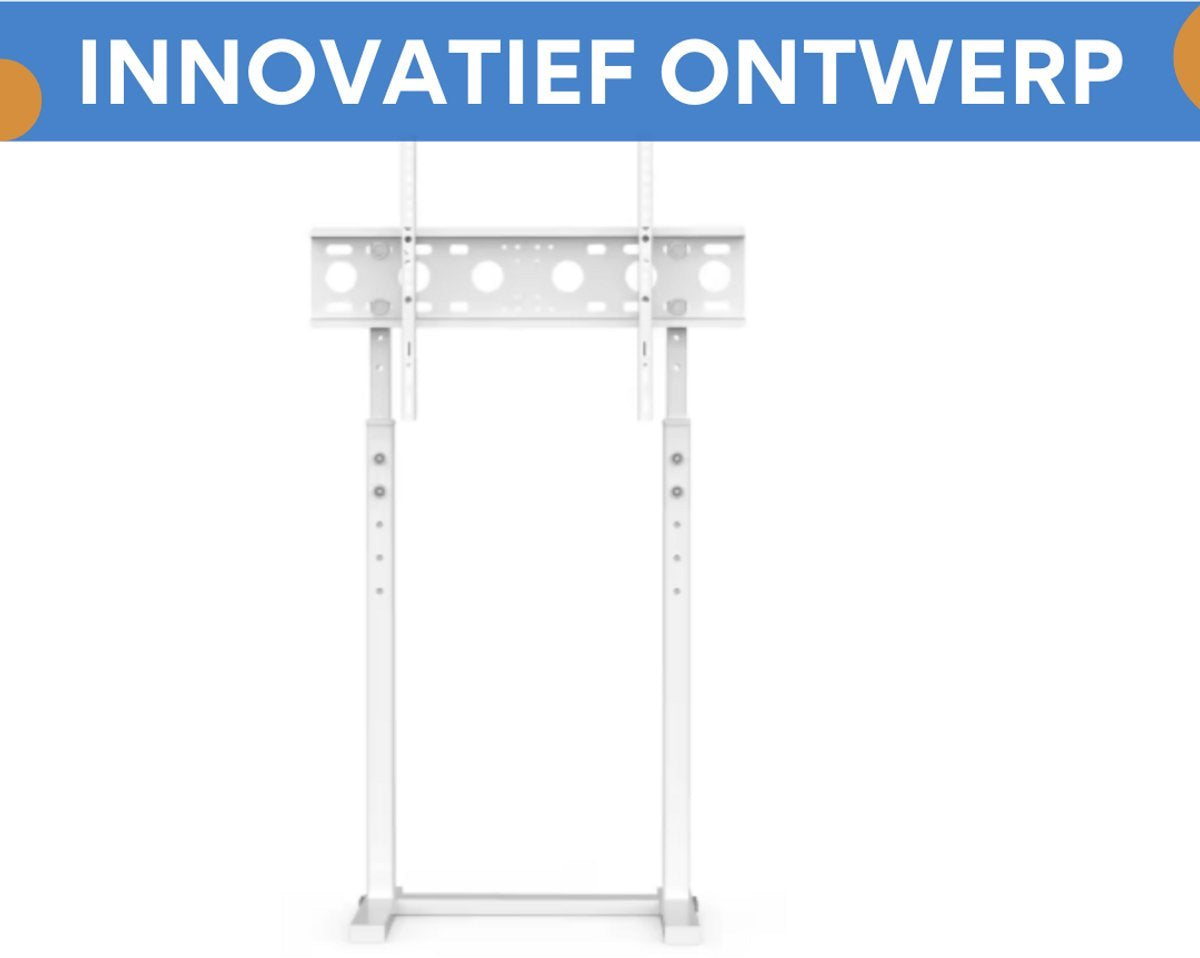 TV vloerstandaard Vaylen - Voor 32"-65" inch - Standaard universeel - In hoogte Verstelbaar - Wit