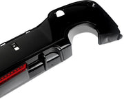 Achterbumper - Voor BMW 1-Serie F20/F21 M Sport 2011-2015 - Auto accessoires - Diffuser - Quad uitlaat - Met verlichting - Gloss Zwart