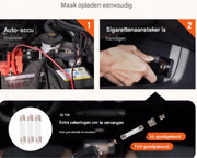 Draagbare Autokrik - Complete set - Elektrisch en Handmatig auto krik - Schaarkrik - Assteunen - Garage krik - 17-42mm - Oranje