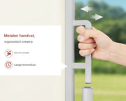 Uitschuifbare Zijluifel - Windscherm - Tuinscherm - Voor Balkon, Terras of Tuin - Waterdicht & Intrekbaar Privacyscherm - Zon- en Windbescherming - 160x350cm cream
