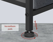Smalle Zijkast met 4 Laden - Opbergkast - ladekast - Voor Slaapkamer of Woonkamer - Stoffen Opbergkast & Dressoir - Vrijstaande Home Organizer