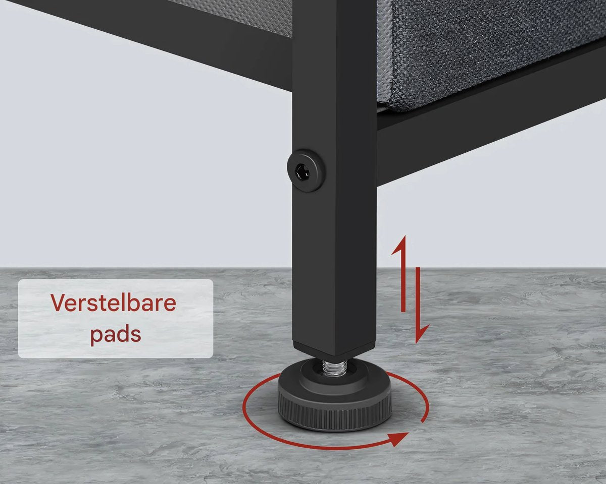 Smalle Zijkast met 4 Laden - Opbergkast - ladekast - Voor Slaapkamer of Woonkamer - Stoffen Opbergkast & Dressoir - Vrijstaande Home Organizer