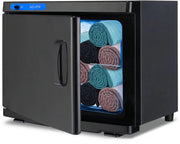 Handdoek verwarmer - Towel verwarmer - Warmer - Voor Gezichtsspa en Schoonheidssalon - 5L - met Aluminium Kamer - Snelle en Hygiënische Verwarming - Zwart