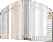 Gebogen Wandspiegel - Venetiaanse Accent Spiegel- Zilver - Glas - Decoratie voor Woonkamer