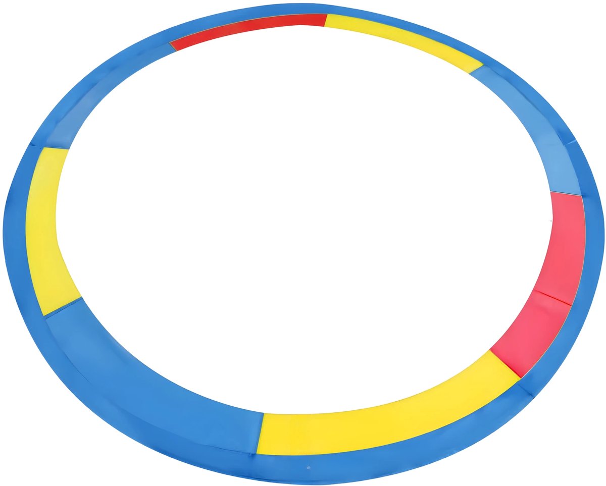 Trampoline Randkussen - Beschermkussen - Beschermrand - Trampolinerand - Diameter buitenring: 3 m - Multicolor