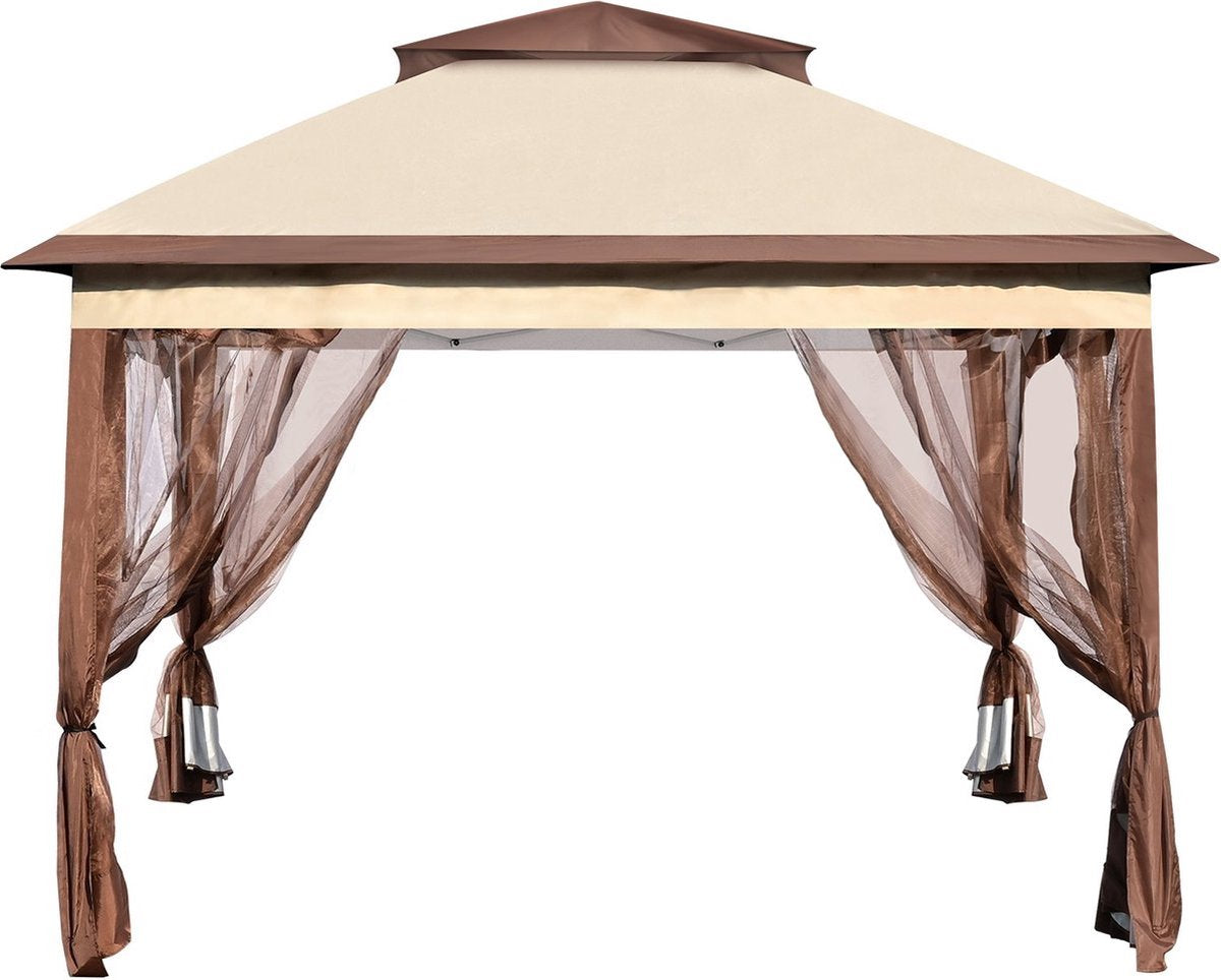Luxe paviljoen - Partytent - Tuintent - Compact ontwerp - 218x330x300 cm