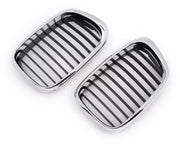 Voorgrille Nitron - Voorbumper grill - Voor BMW E39 M5 Serie 525i/528i/530i/540i (1997-2003) - Chroom & Zwart - Auto accessoires