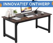 Bureau Kyren - 160cm - Bruin - Computerbureau - Voor thuis of werk