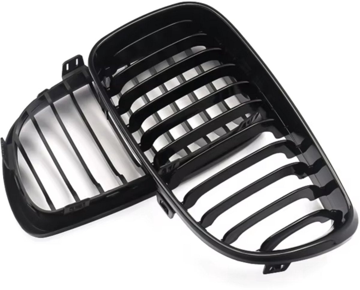 Niergrille Ravino - Front Niergrille - Voor BMW 1 Serie E81/E82/E87/E88 LCI (2008-2013) - Gloss Black - Auto accessoires