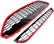 Voorbumper - Voor Ford Fiesta MK7 Facelift 2013-2017 - Auto accessoires - Boven- en ondergrille - Rooster set