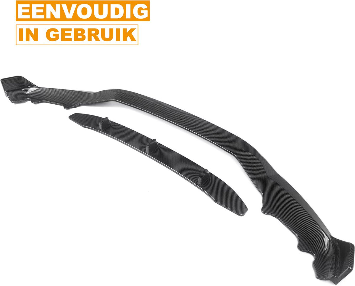 Voorbumper Splitter Lip - Carbon Look - Voor BMW X5 F15 (2013-2018) - M Performance Stijl