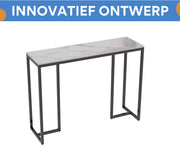 Consoletafel Superior - Haltafel - Wandtafel - Sidetable - 100cm - Marmer look