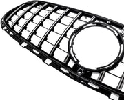 Voorbumper - Voor Mercedes E-Klasse W212 2014-2016 - Auto accessoires - GT Grille - Kapgrille - Gloss Zwart