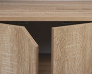 Bolt Edge Boekenkast - Industrieel - Oak/Zwart - 6 lagen - 80x35x97cm