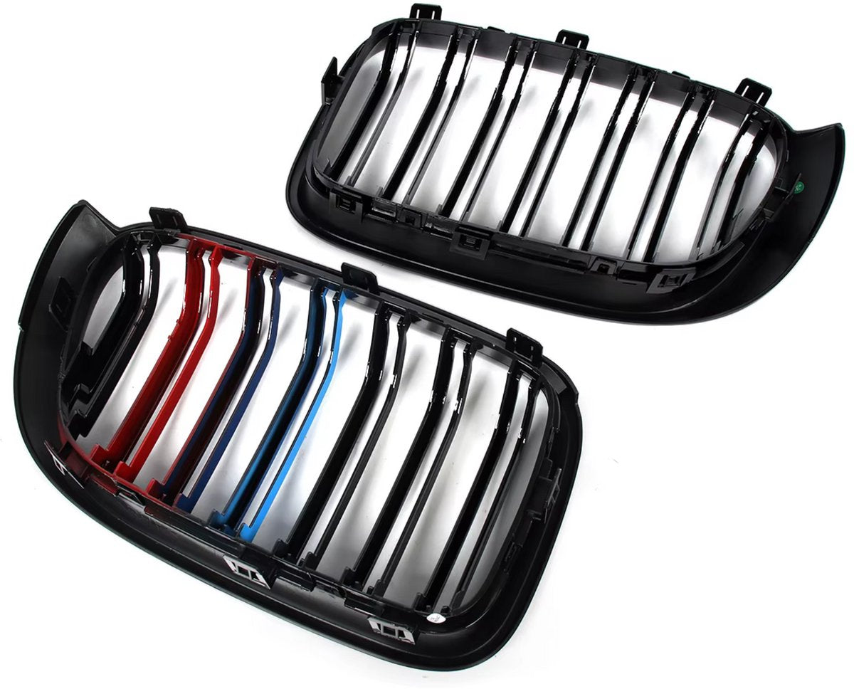 Voorbumper - Voor BMW F30/F31 3-Serie 2012-2018 - Auto accessoires - Niergrille - M-Kleur - Dual line - Gloss Zwart