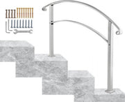 Trapleuning - Trapleuning houders - 2-3 Treden - Smeedijzer - 47,5 cm - Voor Outdoor & Indoor