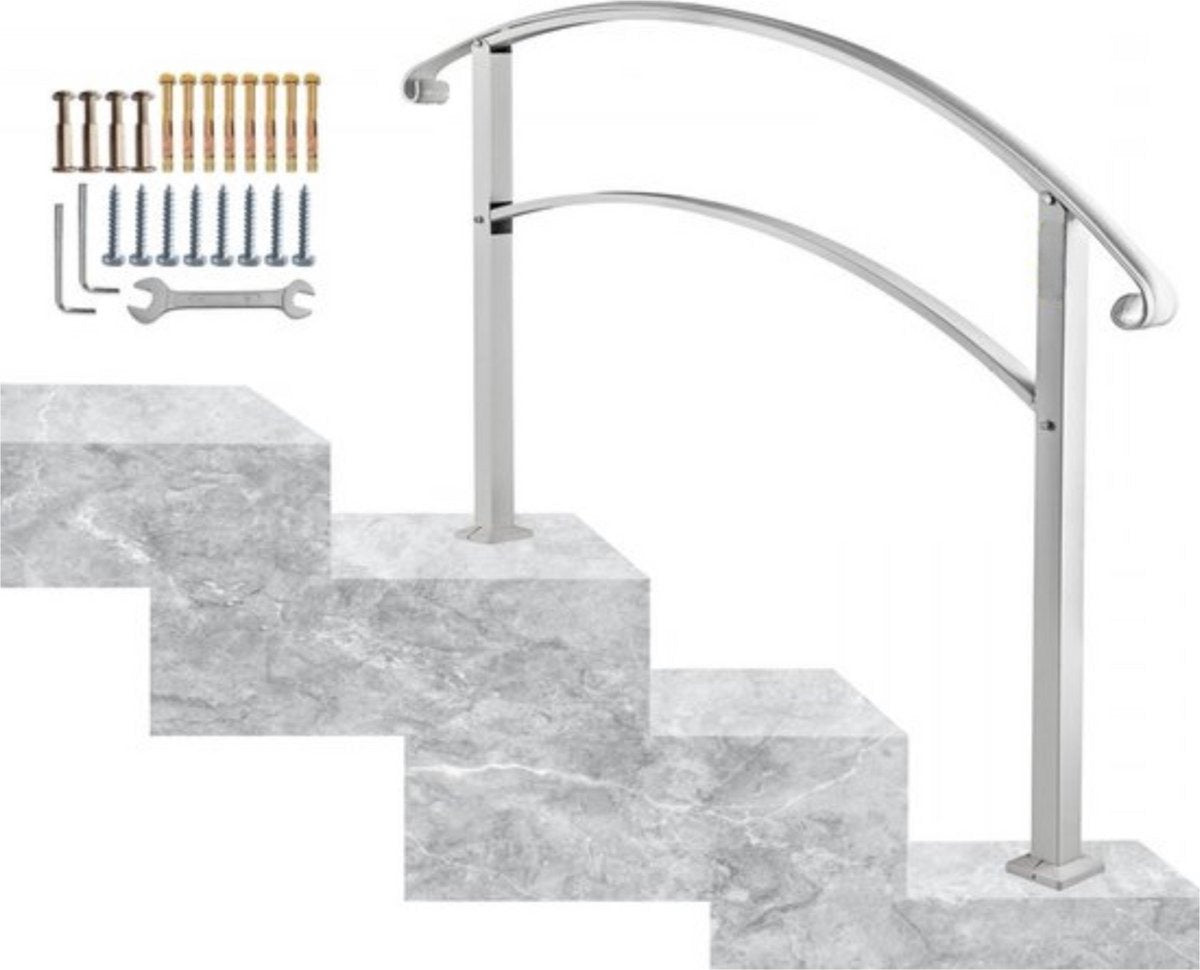 Trapleuning - Trapleuning houders - 2-3 Treden - Smeedijzer - 47,5 cm - Voor Outdoor & Indoor