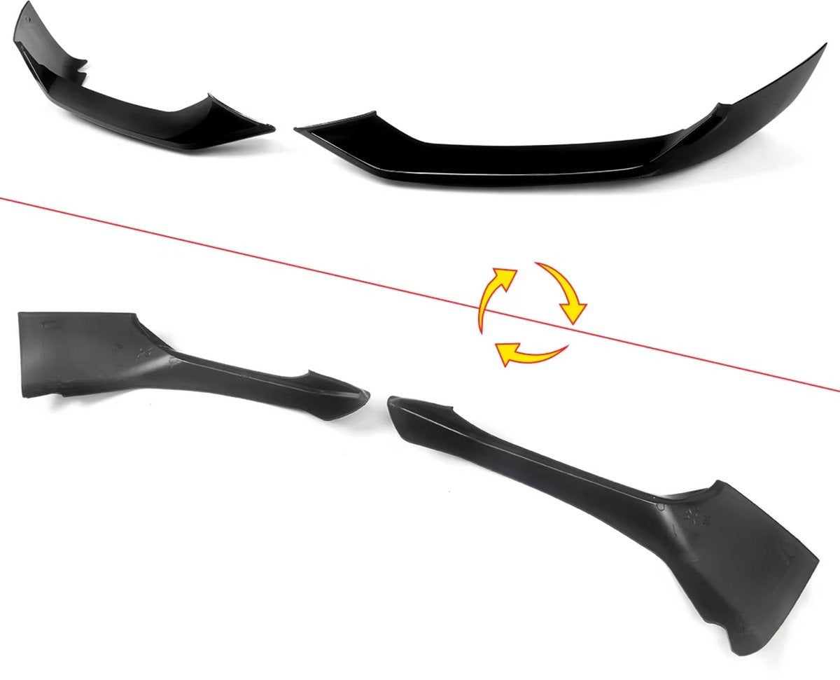 Voorbumper - Voor BMW 5-Serie G30/G31/G38 M Sport 2021-2023 - Auto accessoires - Splitter lip - Gloss Zwart