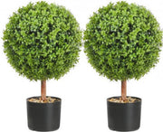 Kunstplant buxusbal - In pot - Kunstplanten voor binnen en buiten - Palmboom - Kunstbloemen - Geurloos - Tuindecoratie voor buiten - 40cm