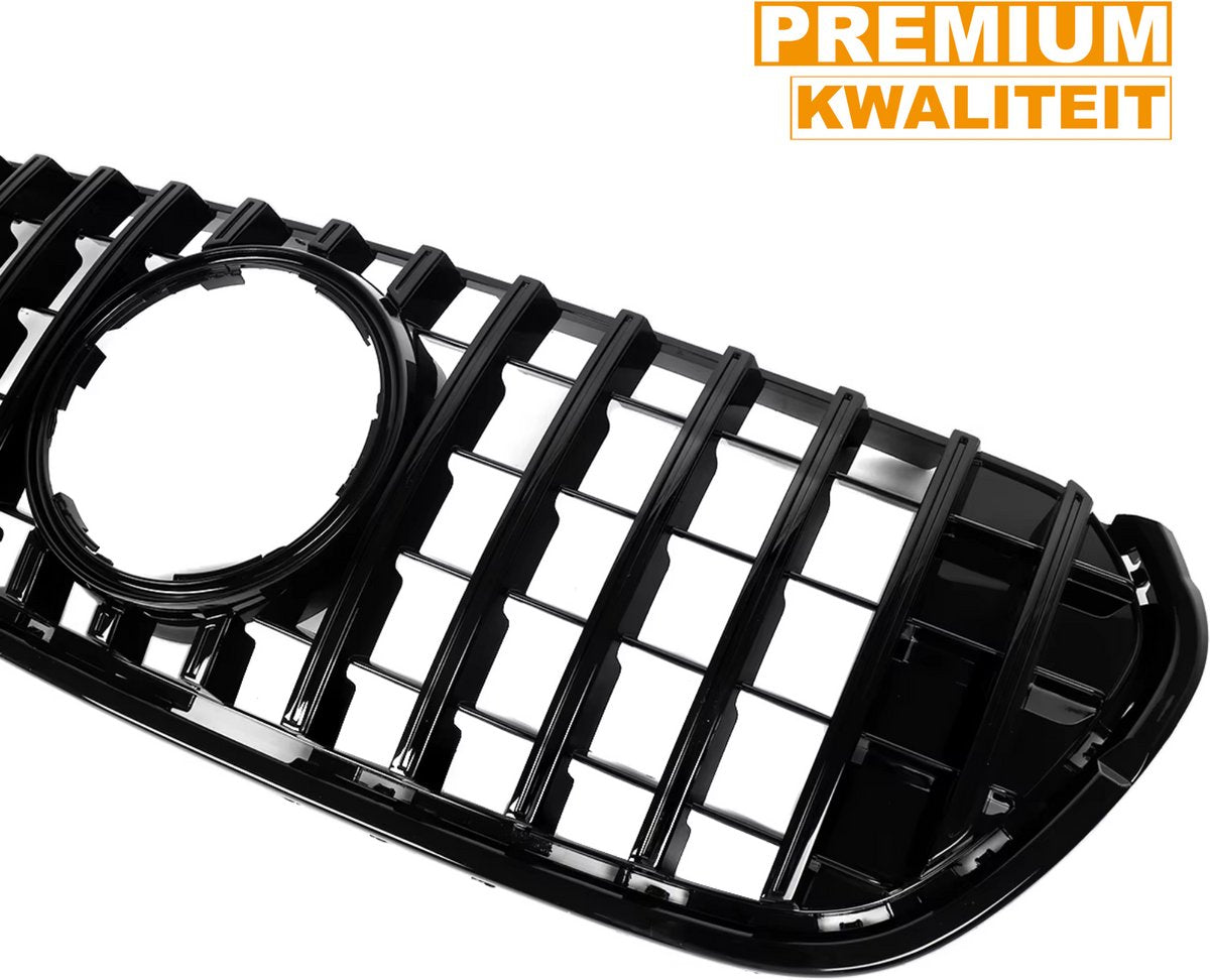 Voorbumper - Voor Mercedes X-Klasse X470 2018-2022 - Auto accessoires - GT Grille - Bumpergrille - Gloss Zwart