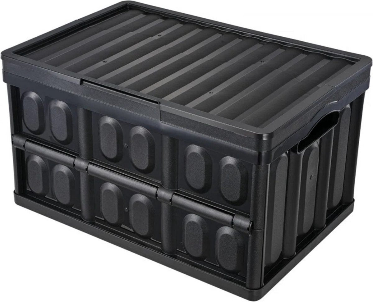 Opbergdoos met deksel - Set van 3 - Opbergbox 45L - PP Verhuisdozen - Opbergboxen - Opbergmanden kunststof