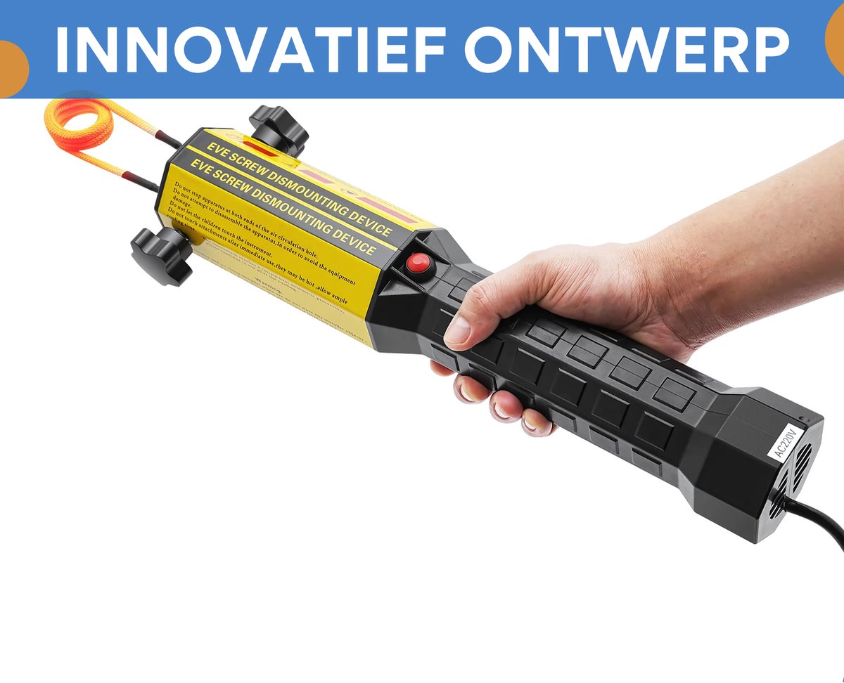 Magnetische Inductie Heater Kit - LED Verlichting & Comfort Grip - Vlamloos Verwarmen voor Auto Reparatie - 8/10 Coils Inclusief