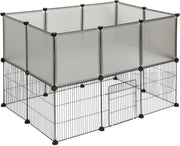 Dierenren - Extra hoog - Verstelbaar - Wit - 107x72x72cm
